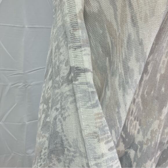 J.‎ Jill Linen Artsy Poncho One Size Coastal Clean Girl Beachy Boho Fringe - Picture 5 of 13